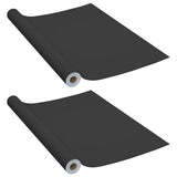 Vidaxx møbelfolier selvklæbende 2 stk 500x90 cm PVC sort