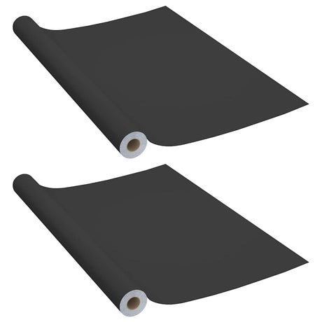 Vidaxx møbelfolier selvklæbende 2 stk 500x90 cm PVC sort