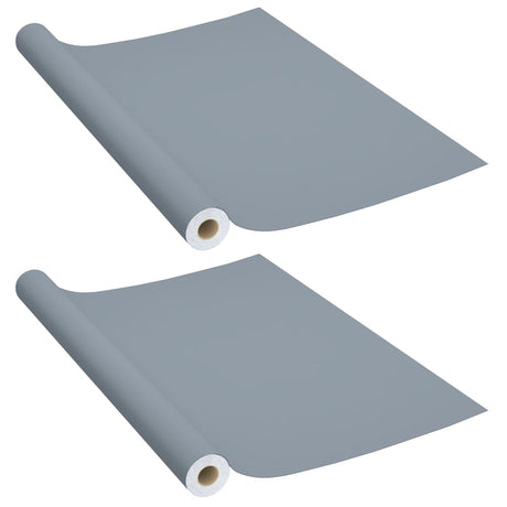 Vidaxx møbelfolier selvklæbende 2 stk 500x90 cm PVC grå
