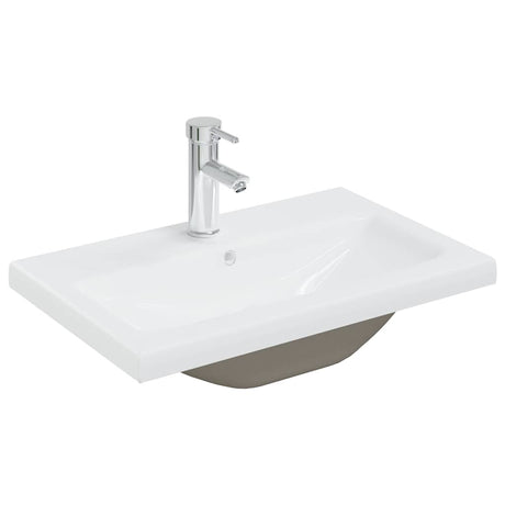 Vidaxl bygget -I Washbasin med TAP 61X39X18 cm keramisk hvid