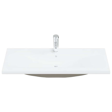 Vidaxl bygget -i vaskebord med tap 101x39x18 cm keramisk hvid