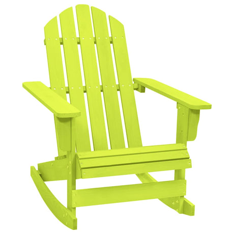 Vidaxl schommelstoel adirondack massief vurenhout groen