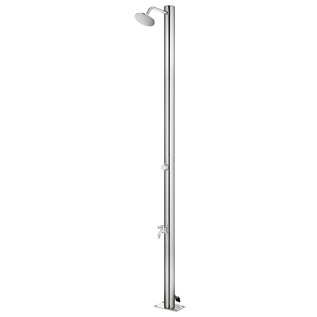 Vidaxx udendørs bruser 215 cm rustfrit stål