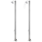 Vidaxx udendørs bruser 215 cm rustfrit stål