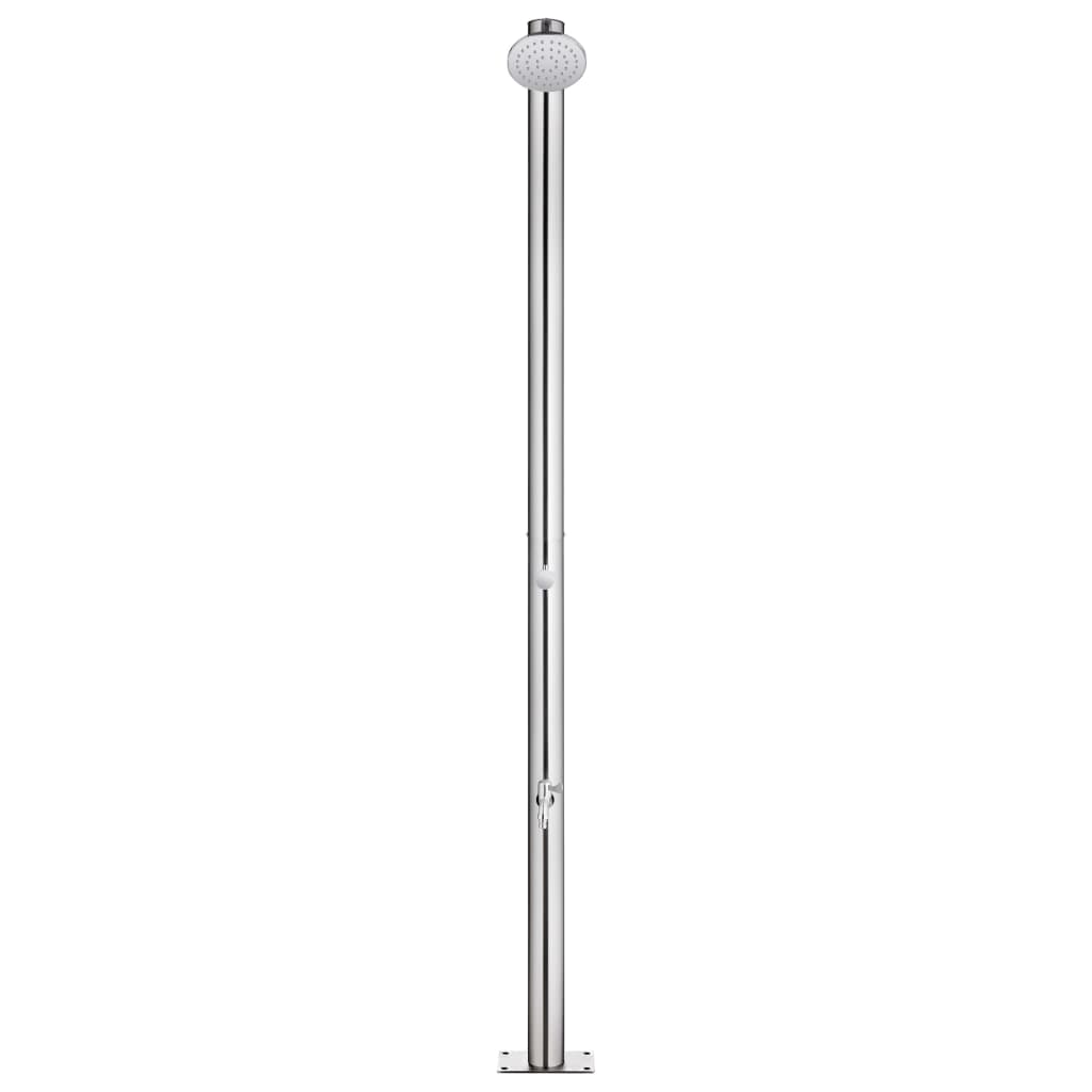 Vidaxx udendørs bruser 215 cm rustfrit stål