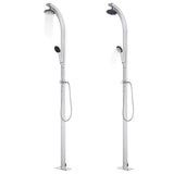 Vidaxx udendørs bruser 215 cm aluminium