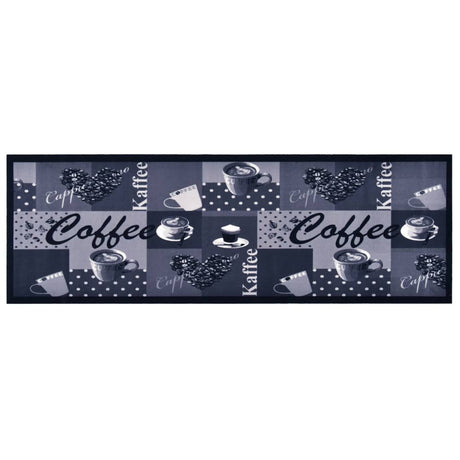 Vidaxl Kitchen Mat vaskbar kaffe 45x150 cm blå