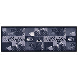 Vidaxl Kitchen Mat vaskbar kaffe 60x180 cm blå