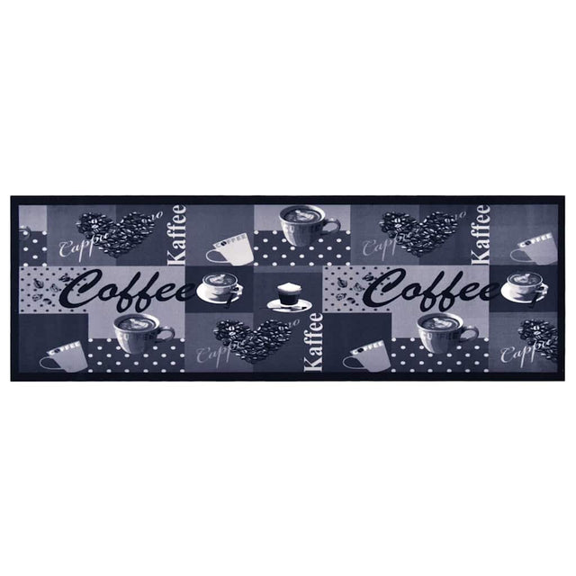 Vidaxl Kitchen Mat vaskbar kaffe 60x180 cm blå