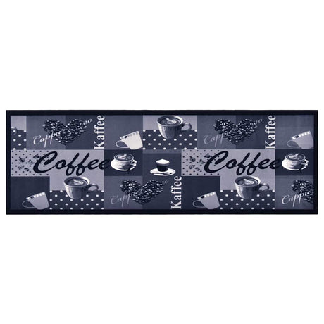 Vidaxl Kitchen Mat vaskbar kaffe 60x300 cm blå