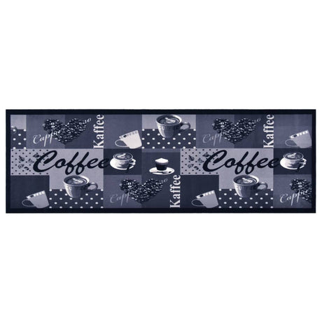 Vidaxl Kitchen Mat vaskbar kaffe 60x300 cm blå