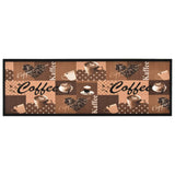 Vidaxl Kitchen Mat vaskbar kaffe 60x180 cm brun
