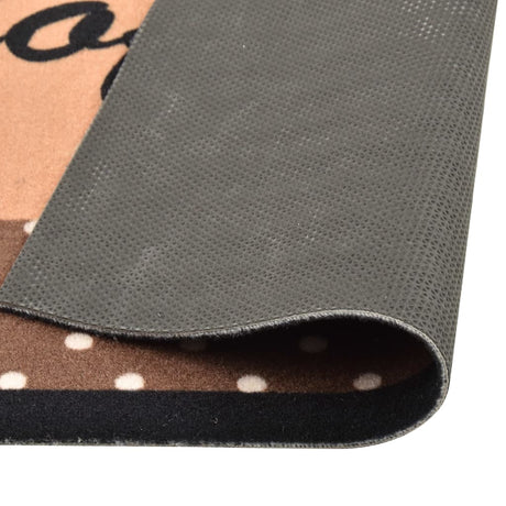 Vidaxl Kitchen Mat vaskbar kaffe 60x300 cm brun
