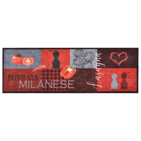 Vidaxl Kitchen Mat vaskbare tomater 60x180 cm