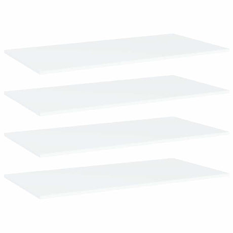Vidaxl wandschappen 4 st 80x20x1,5 cm bewerkt hout wit