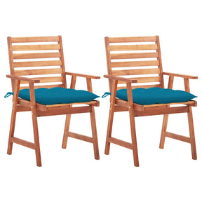 Vidaxl tuinstoelen 2 st met kussens massief acaciahout