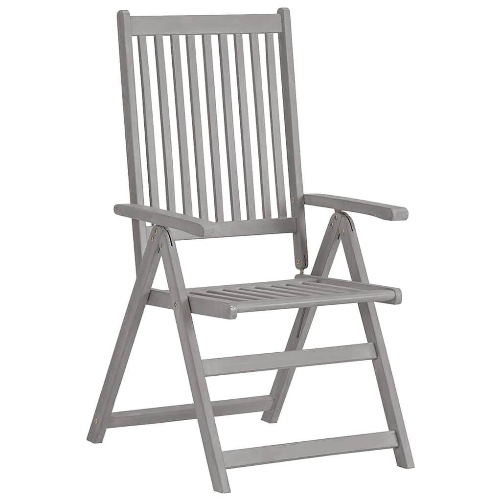 Vidaxl tuinstoelen 2 st verstelbaar met kussens massief acaciahout