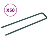 Vidaxl kunstgræsstifter 50 stk u-formet jern