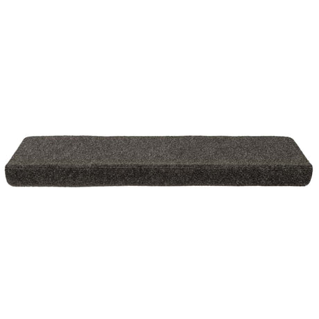 Vidaxl Stair Mats Self -fast 15 stykker 65x21x4 cm Anthracite rektangulær kant