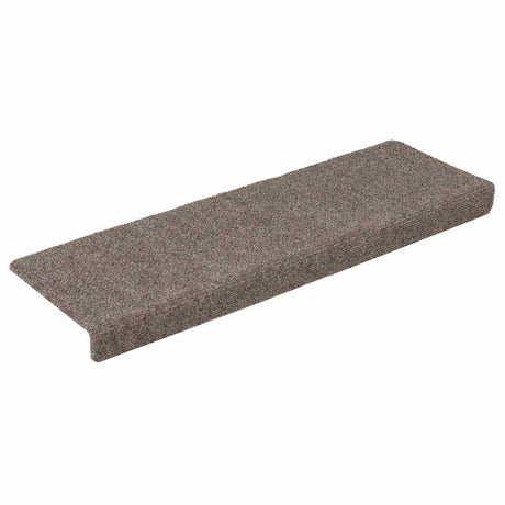 Vidaxl Stair Mats Self -fast 15 stykker 65x21x4 cm beige rektangulær kant