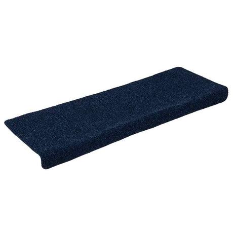 Vidaxl Stair Mats Self -fast 15 stykker 65x21x4 cm marineblå med rektangulær kant