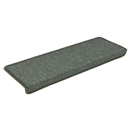 Vidaxl Stair Mats 15 St 65x21x4 cm mørkegrøn rektangulær kant