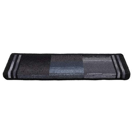 Vidaxl Stair Mats Self -fast 15 st 65x21x4 cm sort og grå