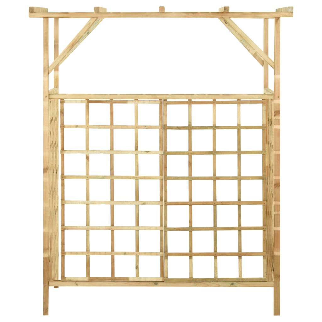 Vidaxl pergola til 2 containere imprægneret fyrretræ