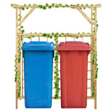 Vidaxl pergola til 2 containere imprægneret fyrretræ
