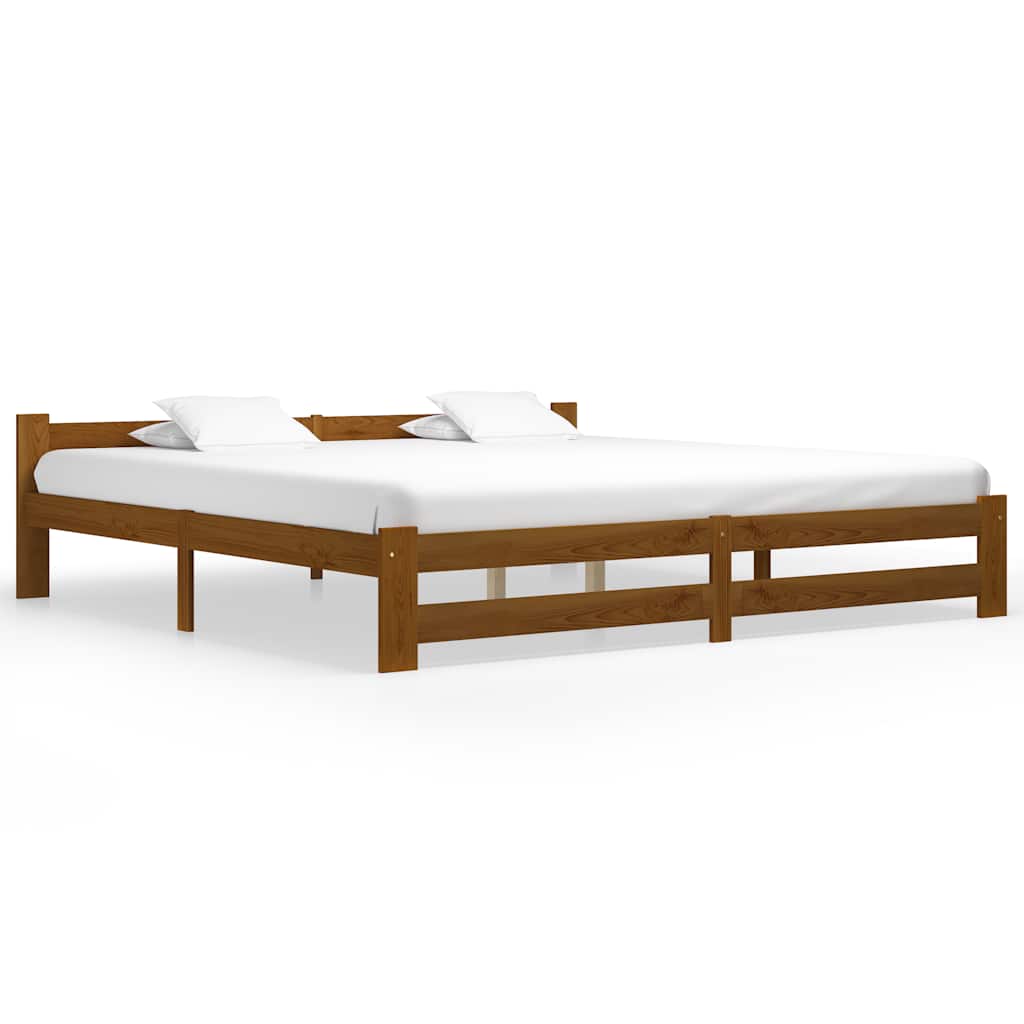 Vidaxl bedframe massief grenenhout honingbruin 200x200 cm
