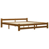 Vidaxl bedframe massief grenenhout honingbruin 200x200 cm