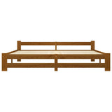 Vidaxl bedframe massief grenenhout honingbruin 200x200 cm