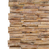 Vidaxl vægpaneler 10 st 3d 1,01 m² solid teak