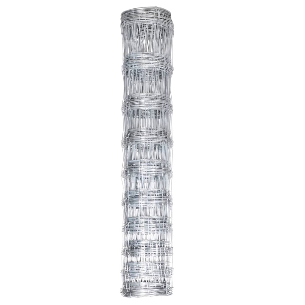 Vidaxl HEK 50X1 M Galvaniseret stålsølvfarvet