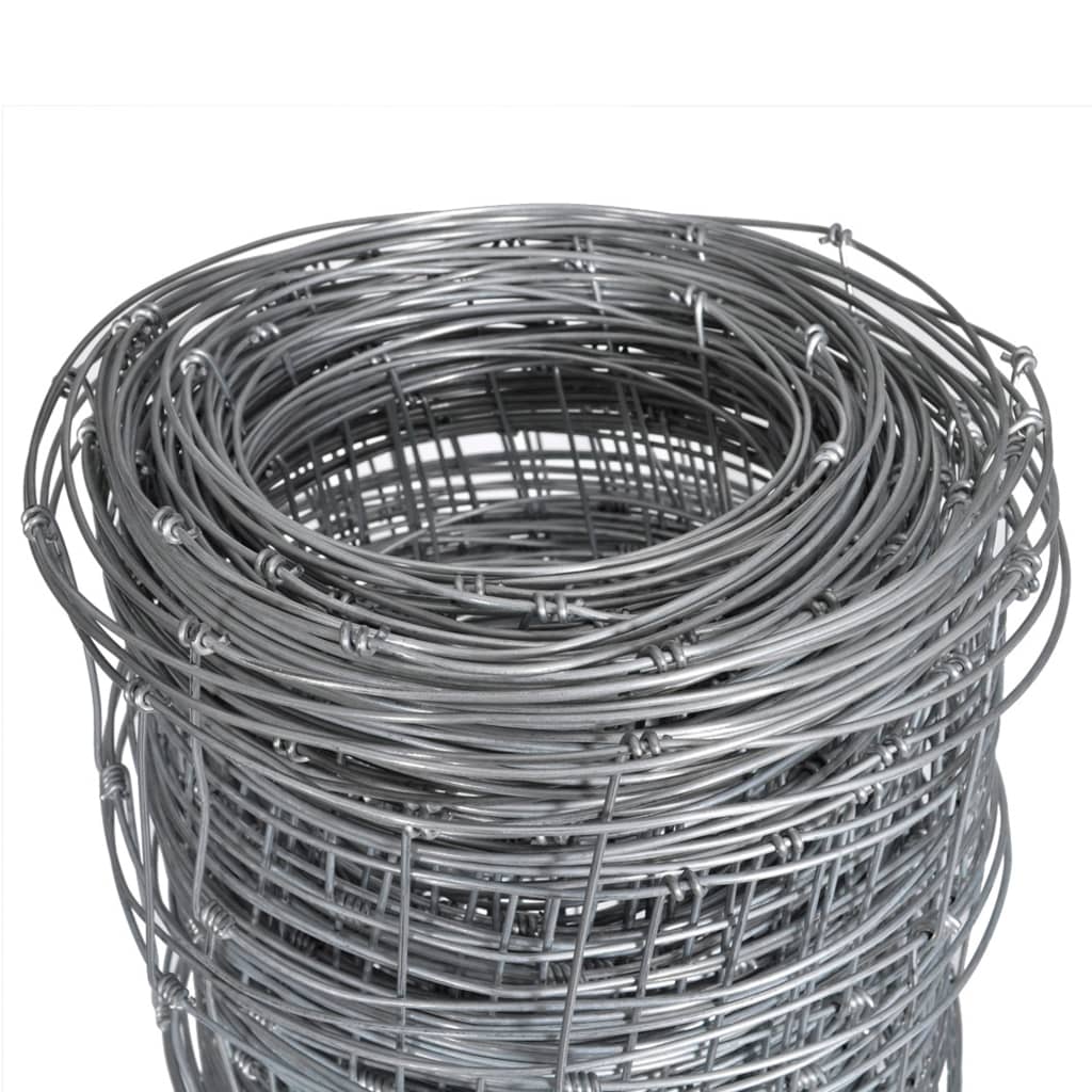 Vidaxl HEK 50X1 M Galvaniseret stålsølvfarvet