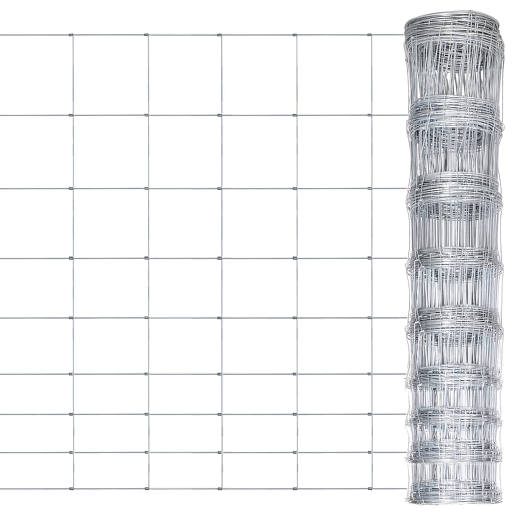 Vidaxl HEK 50X1.2 M Galvaniseret stålsølvfarvet