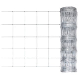Vidaxl Hek 50x0,8 m galvaniseret stålsølvfarvet