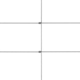 Vidaxl Hek 50x0,8 m galvaniseret stålsølvfarvet