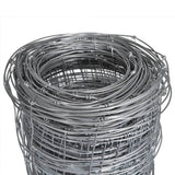 Vidaxl Hek 50x1,5 m galvaniseret stålsølvfarvet