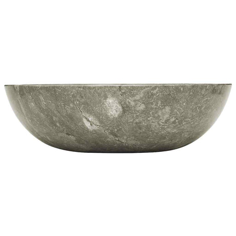 Vidaxl Sink Ø40x12 cm marmorgrå