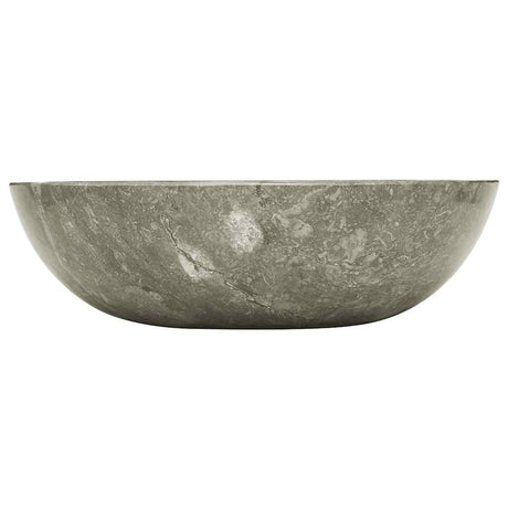Vidaxl Sink Ø40x12 cm marmorgrå