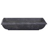Vidaxl Sink 50x35x10 cm marmor sort