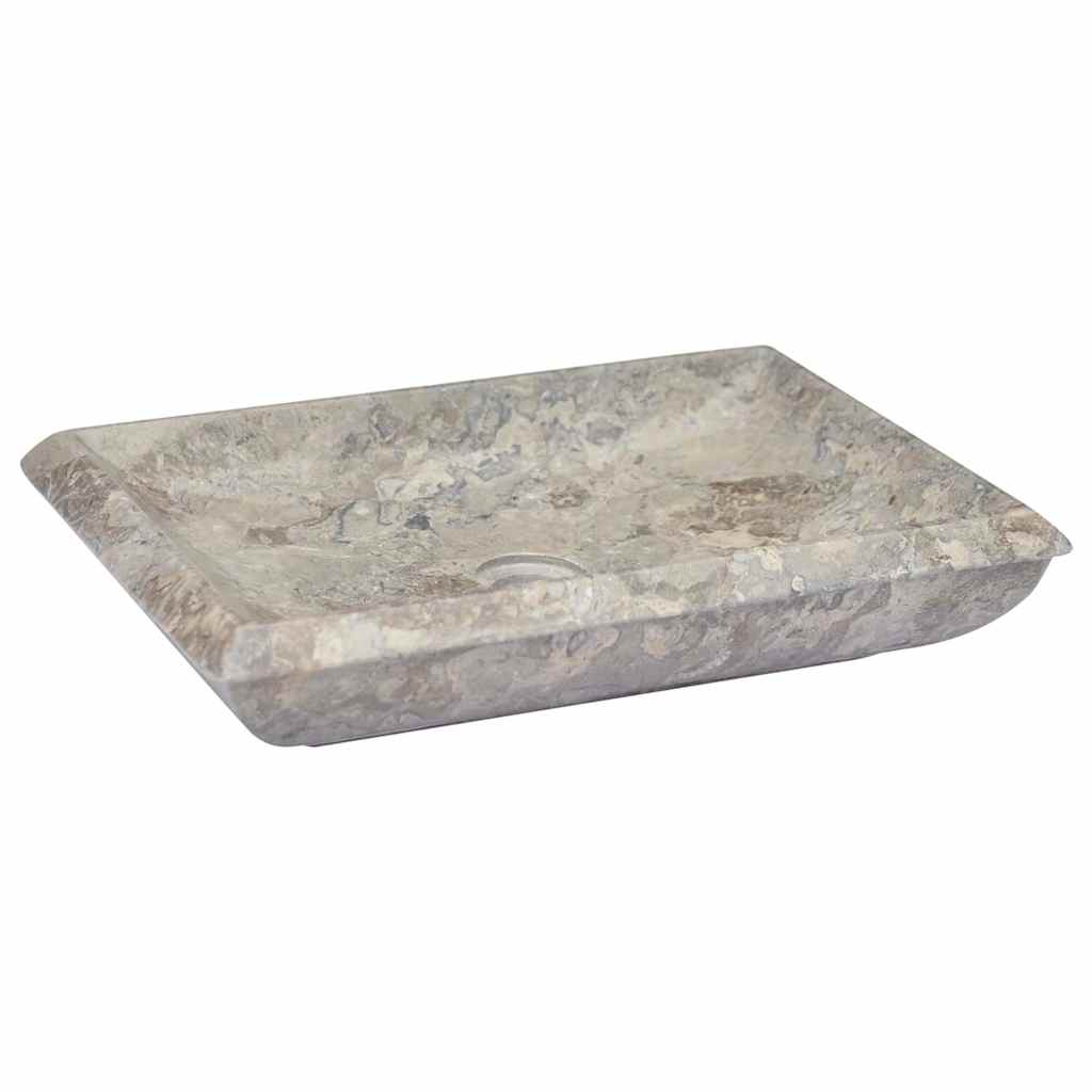 Vidaxl Sink 50x35x10 cm marmorgrå
