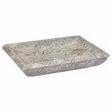 Vidaxl Sink 50x35x10 cm marmorgrå