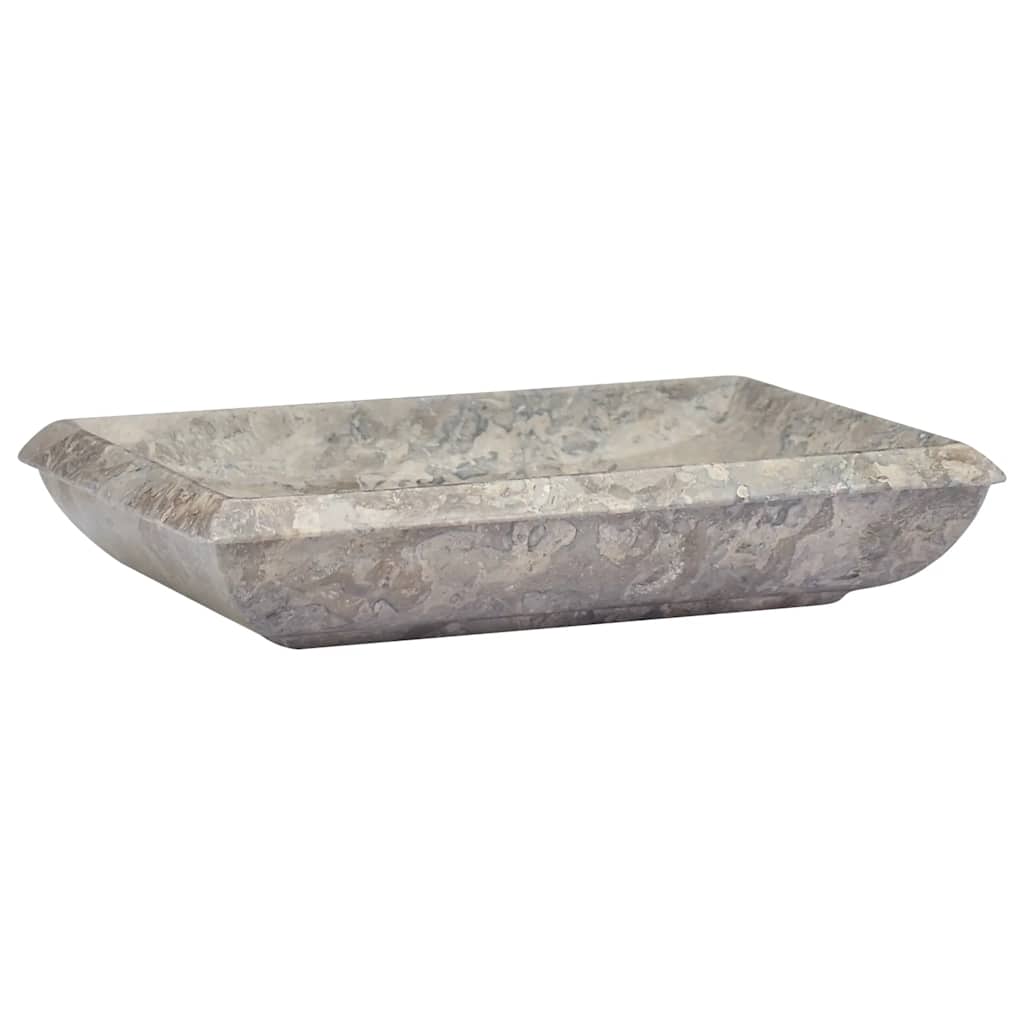 Vidaxl Sink 50x35x10 cm marmorgrå