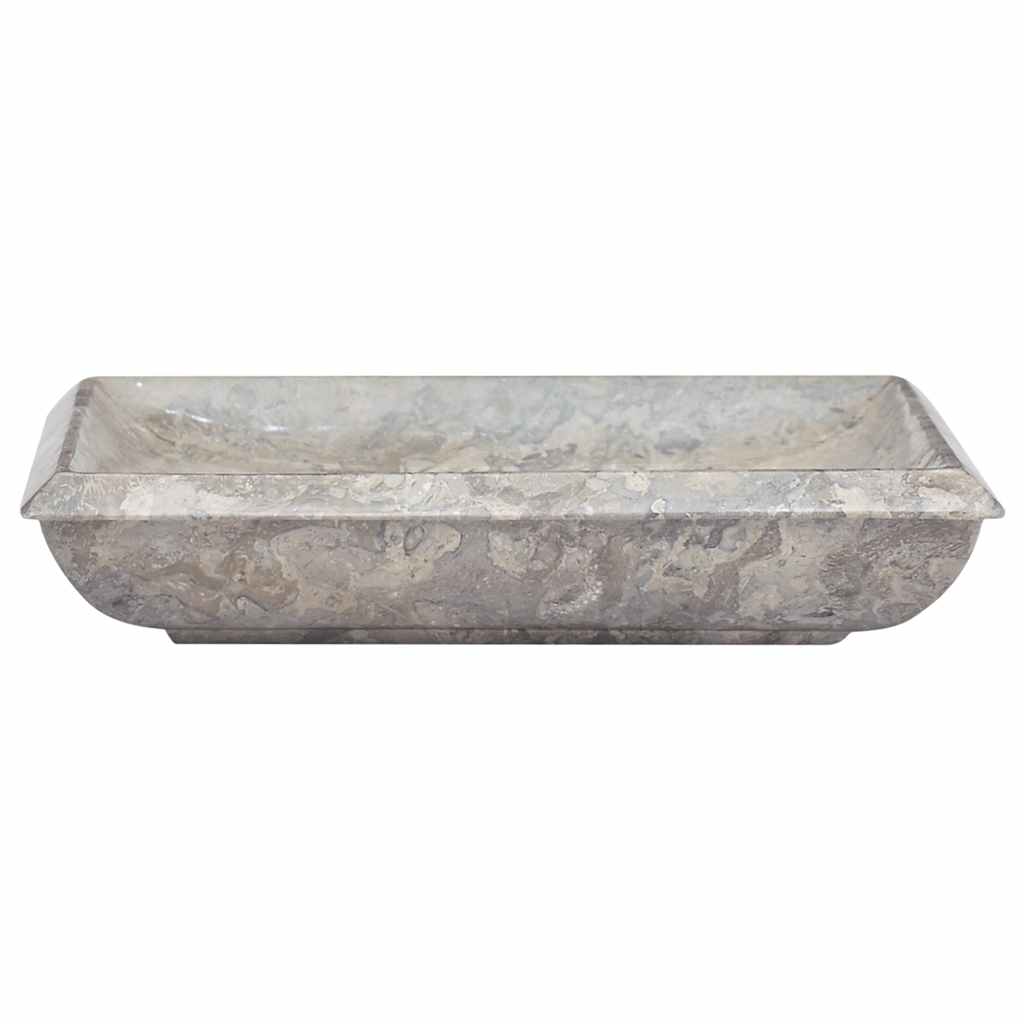 Vidaxl Sink 50x35x10 cm marmorgrå
