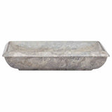 Vidaxl Sink 50x35x10 cm marmorgrå