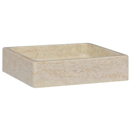 Vidaxl Sink 40x40x10 cm marmorcreme farvet