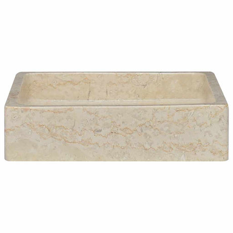 Vidaxl Sink 40x40x10 cm marmorcreme farvet