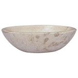 Vidaxl Sink 53x40x15 cm marmorcreme -farvet